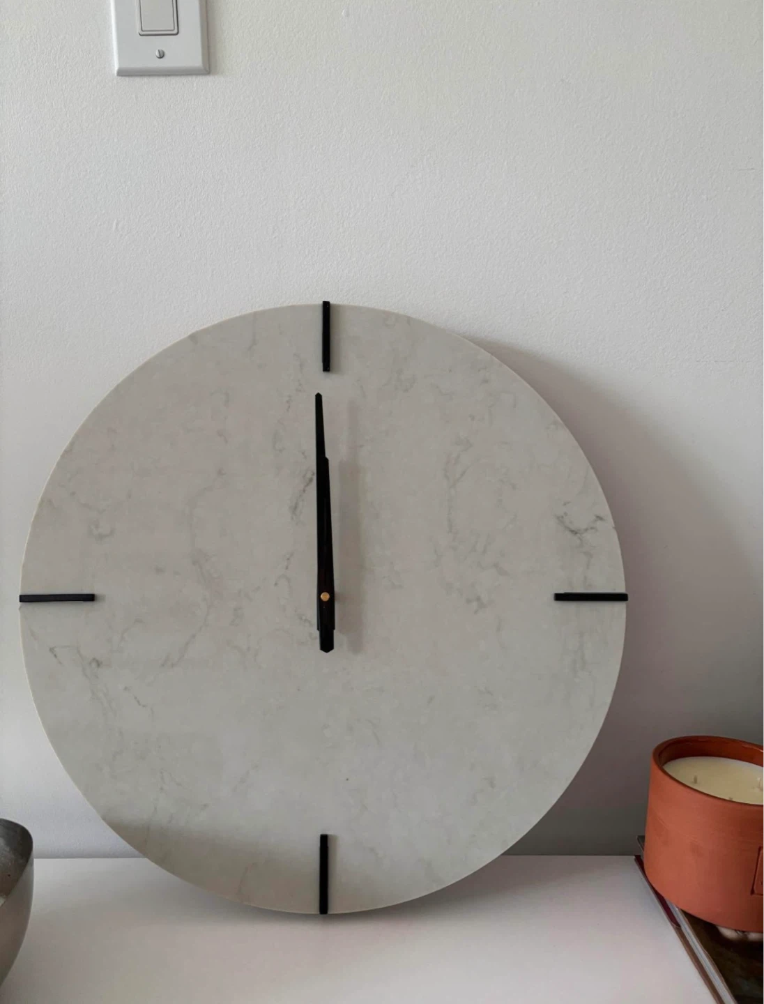 Ceaserstone quartz wall clock