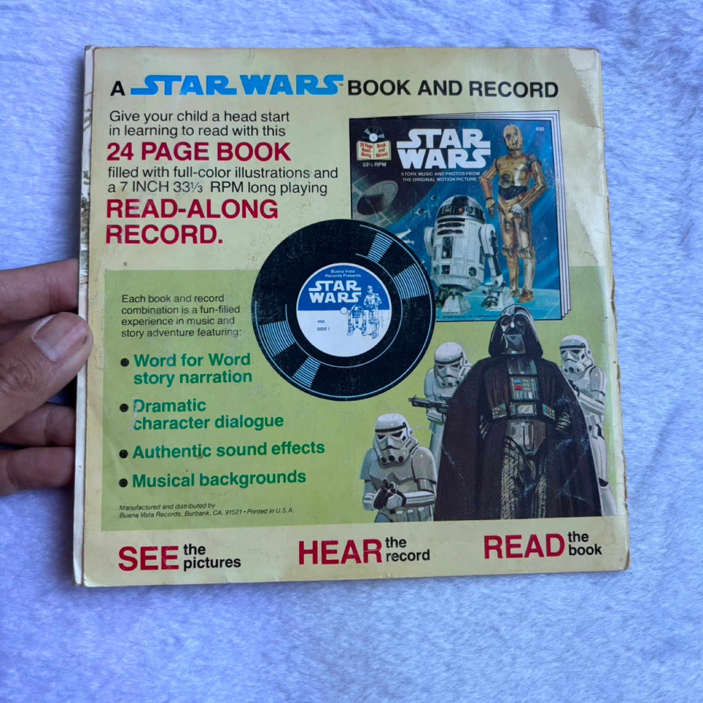 Star Wars Return of the Jedi The Ewoks Fight Book and Record - photo 3