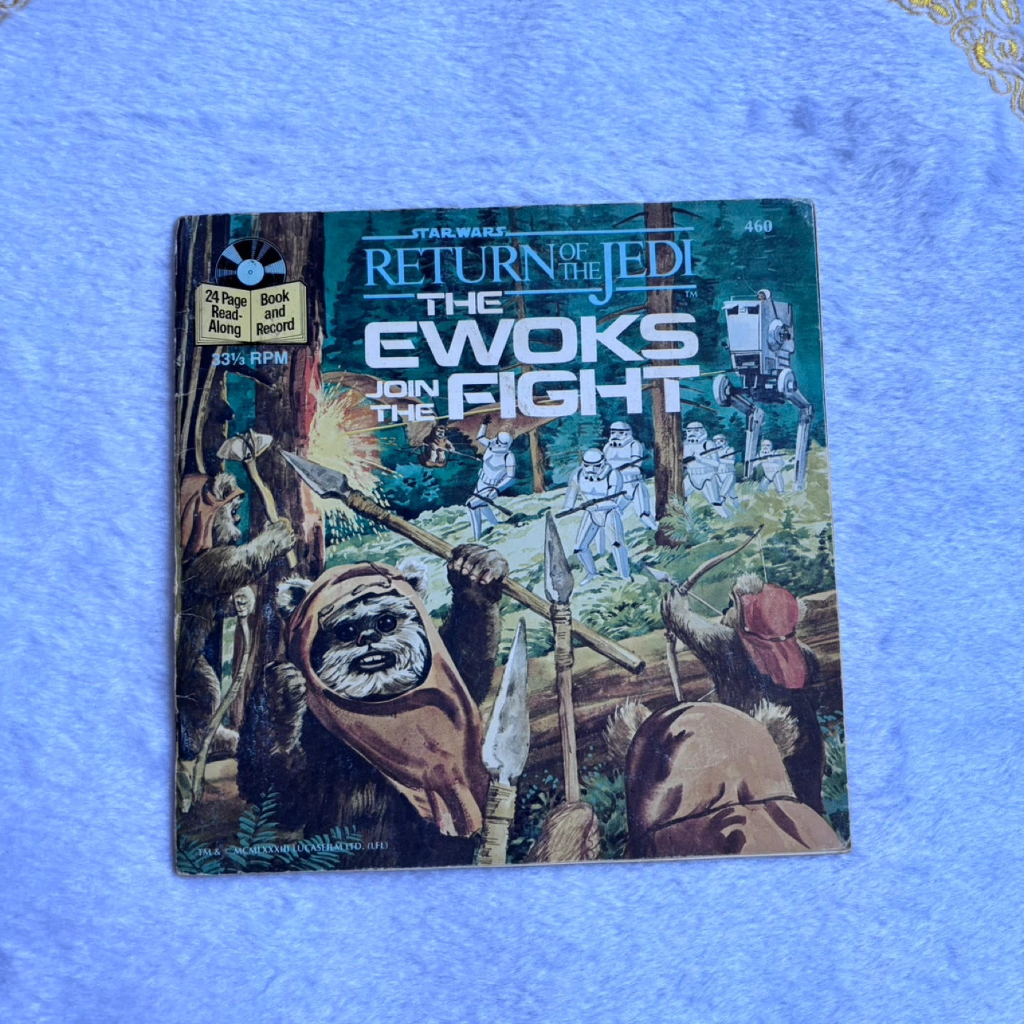 Star Wars Return of the Jedi The Ewoks Fight Book and Record