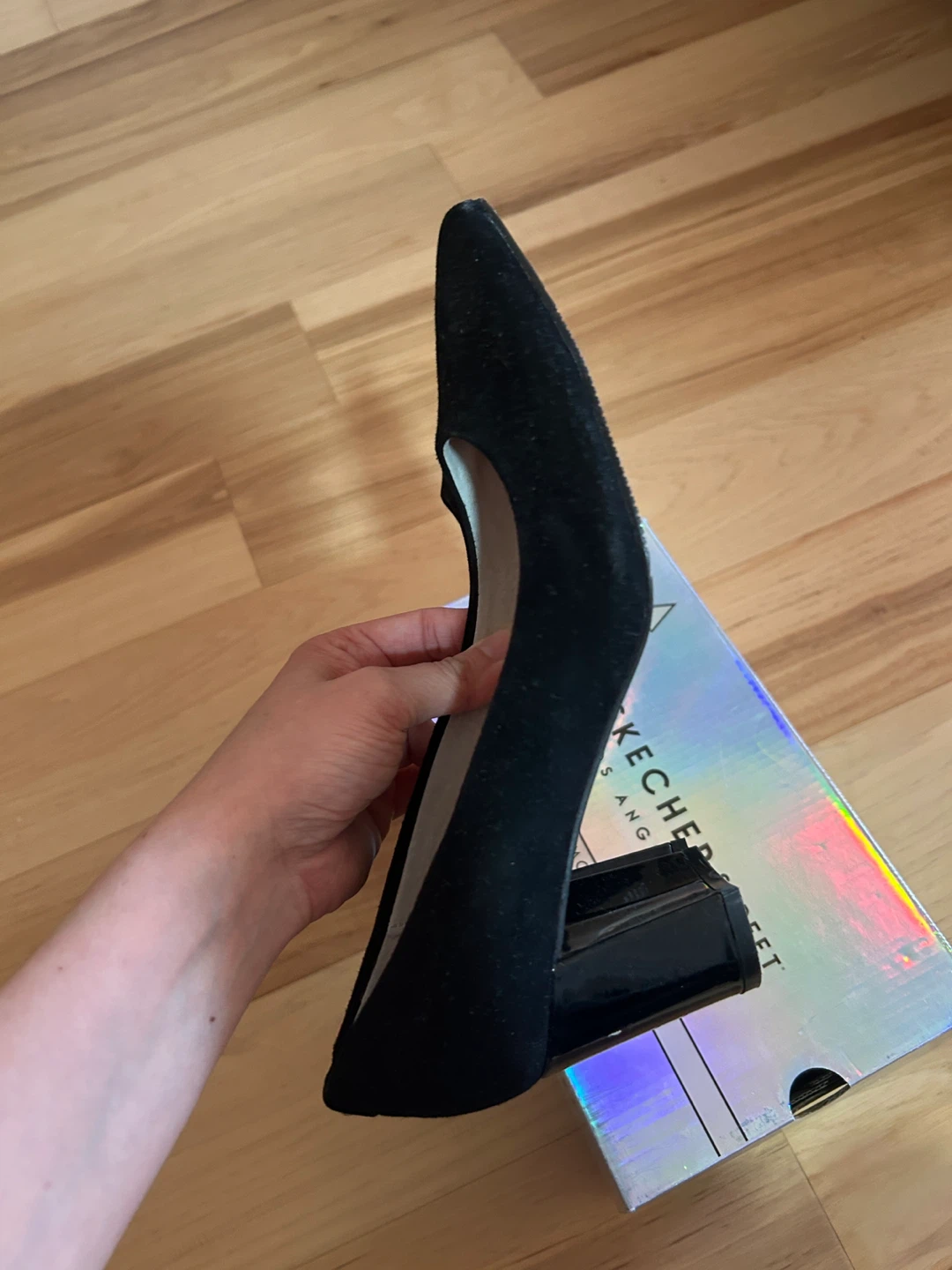 Basque Caitlyn Black Suede Heels - Size 36 - photo 3