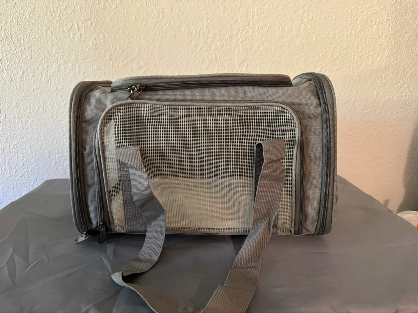 Grey Pet Carrier Bag