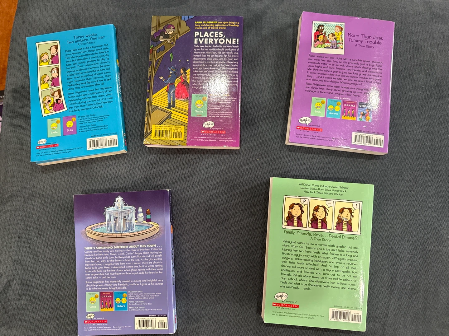 5 Raina Telgemeier Graphic Novels - photo 2