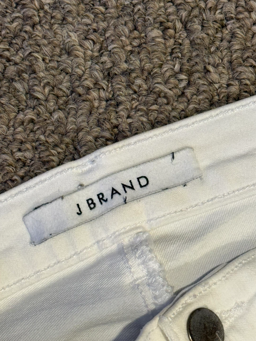 J Brand White Distressed Skinny Jeans Size 25 - photo 2