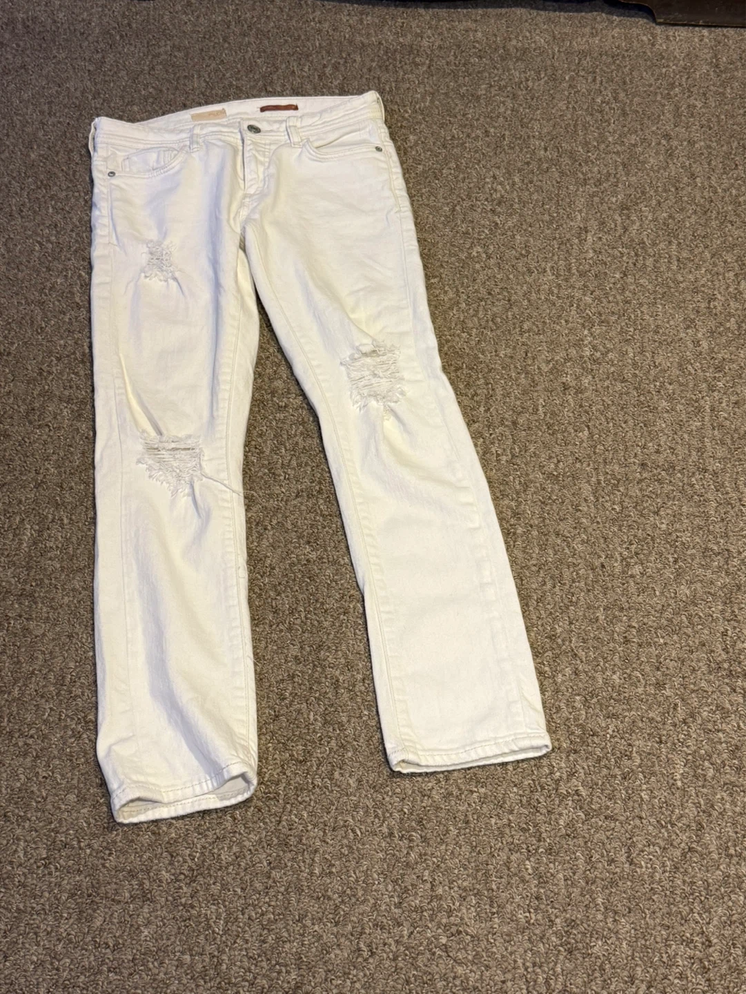 J Brand White Distressed Skinny Jeans Size 25 - photo 3