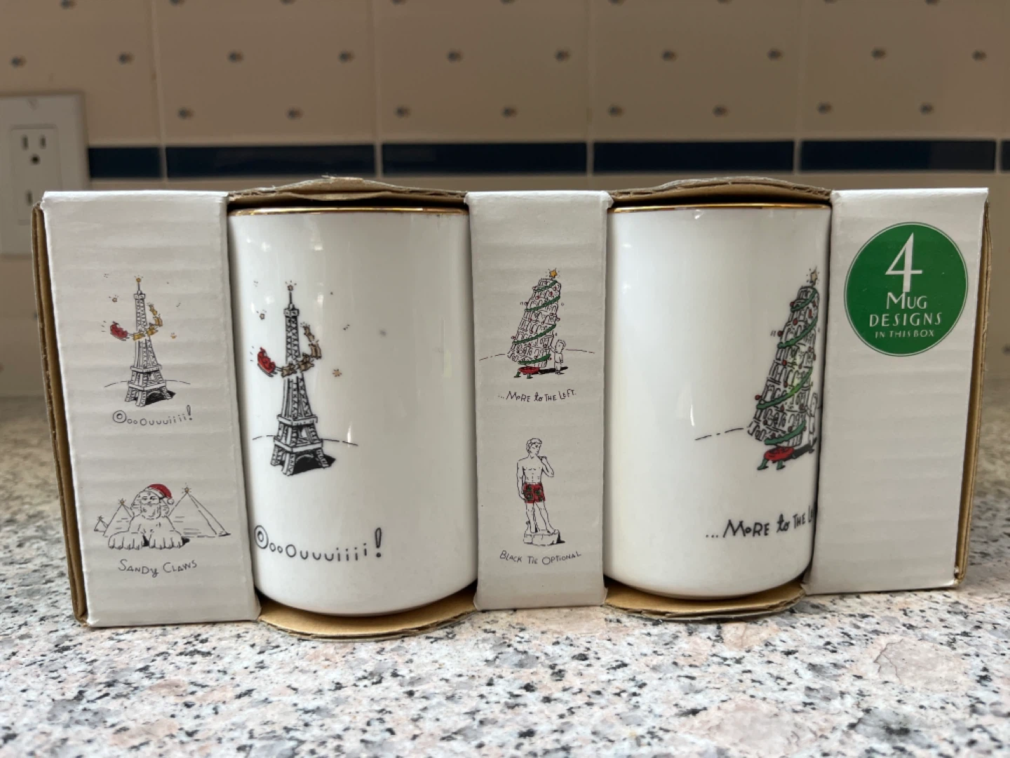 Merry Masterpieces International Collection 4 Mug Set