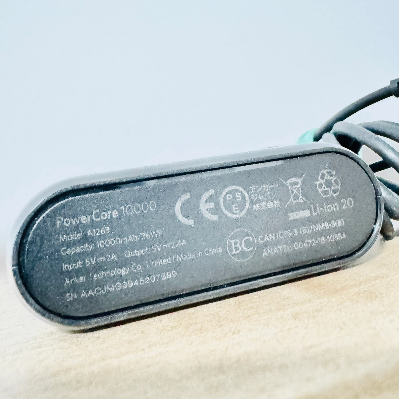 Anker PowerCore 10,000 mAh Portable Charger with Cable ⚽️ - photo 2