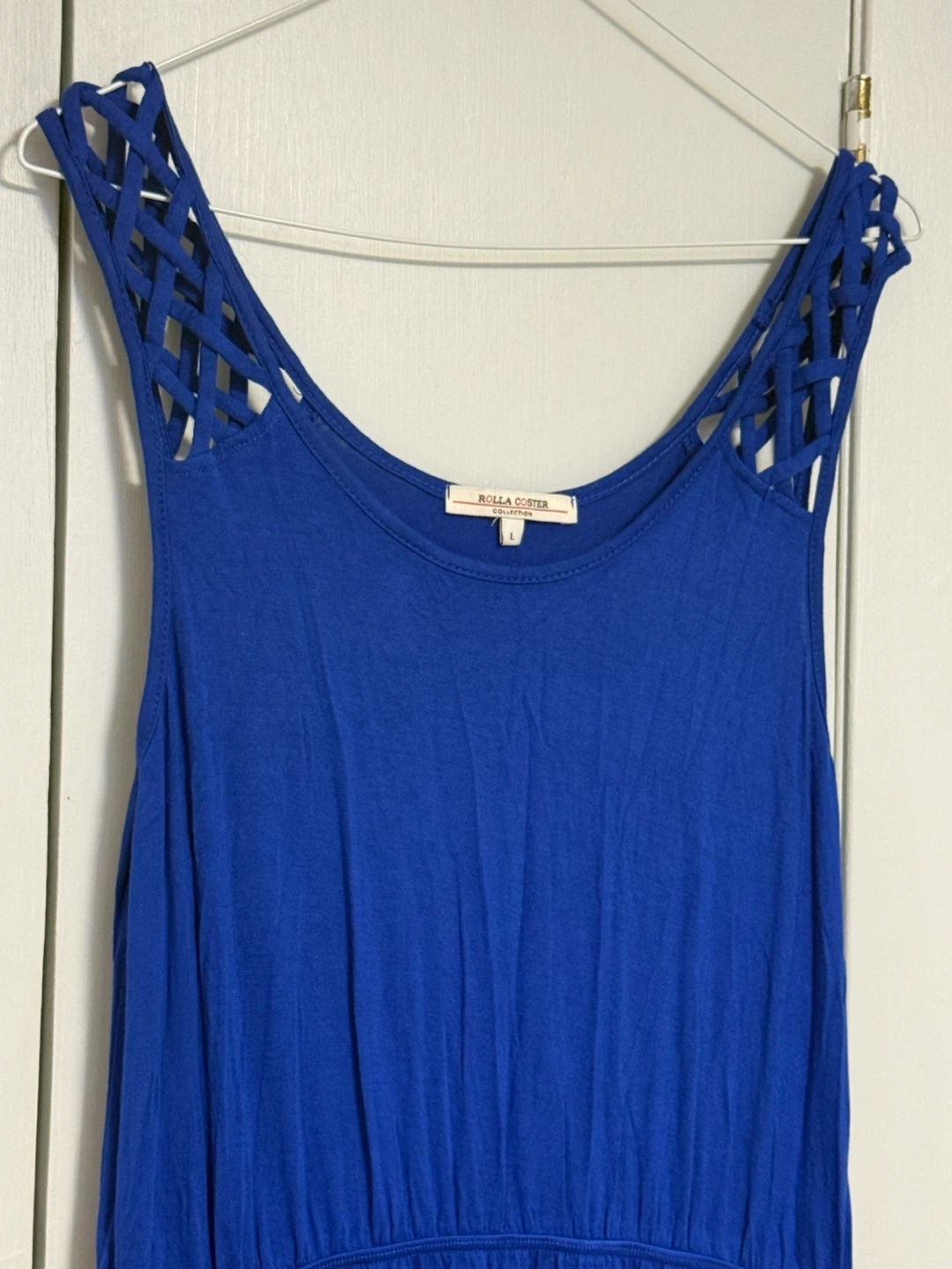 Rolla Costa Blue Maxi Dress with Lattice Detail - photo 3