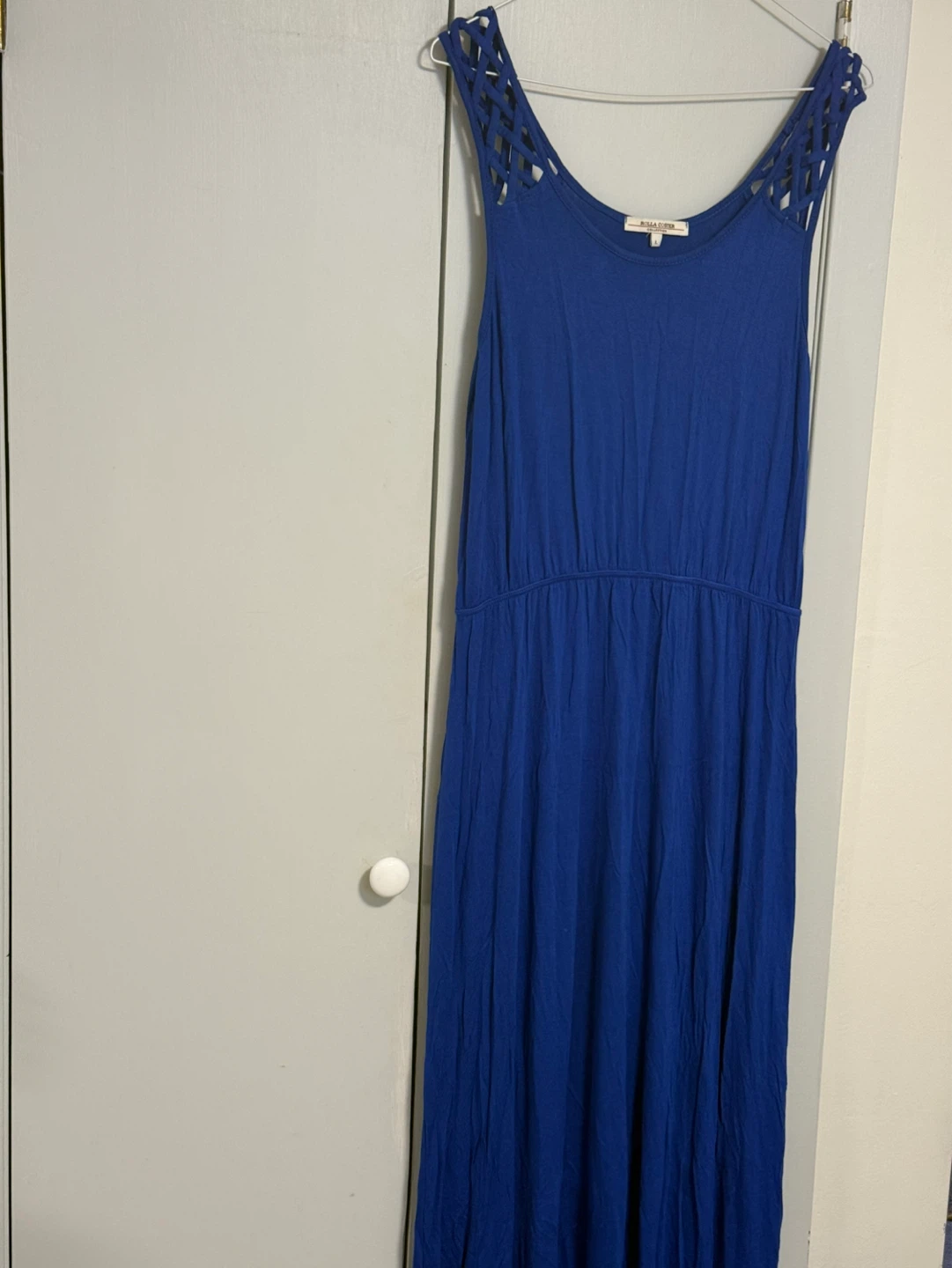 Rolla Costa Blue Maxi Dress with Lattice Detail - photo 2