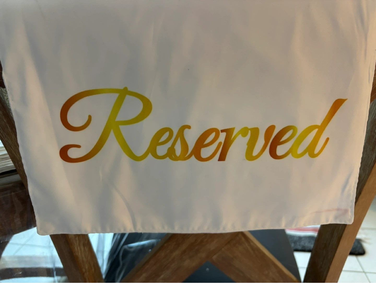 Reserved seating (20 total)