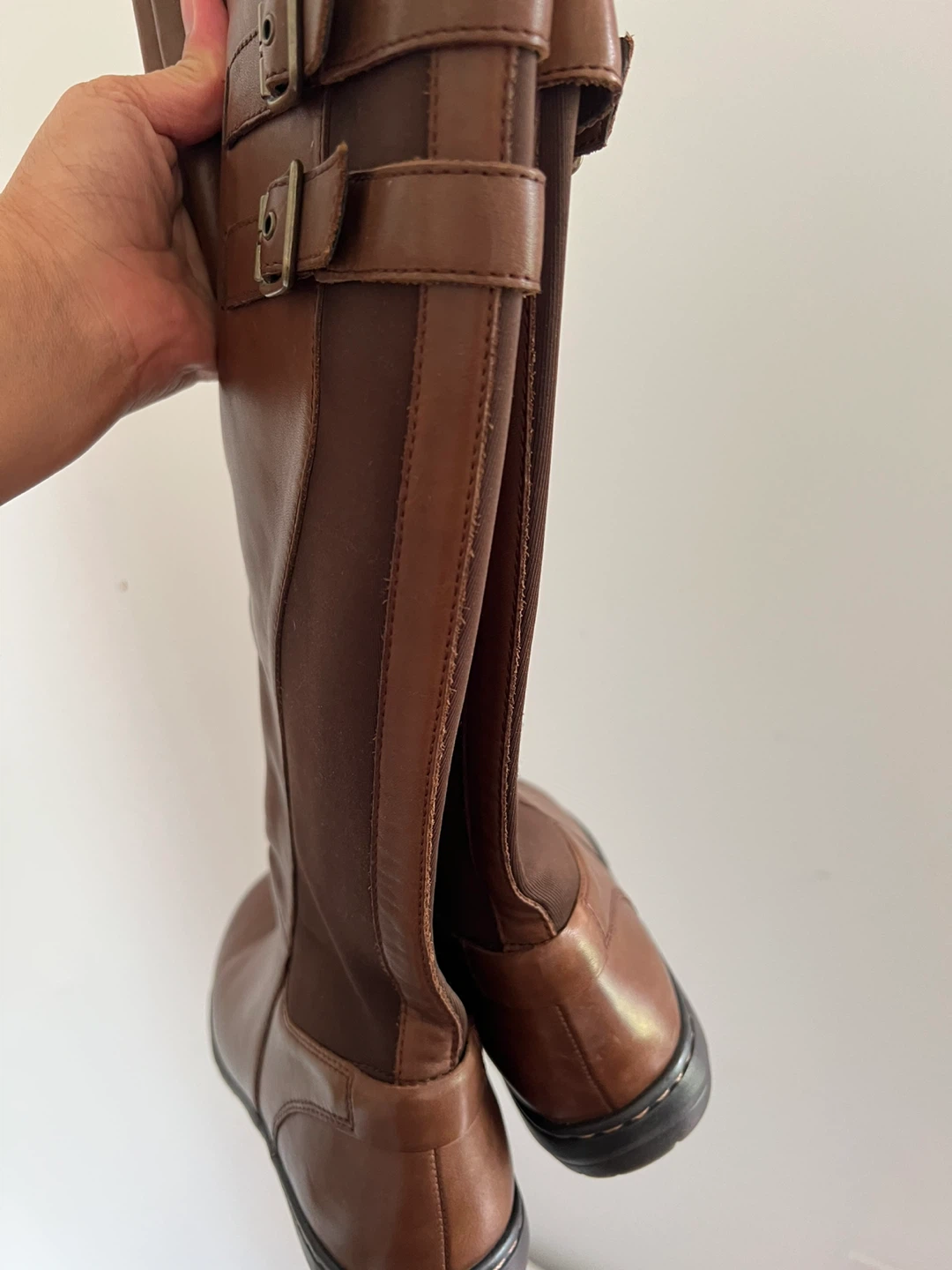 Cobb Hill Brown Leather Buckle Boots - photo 2