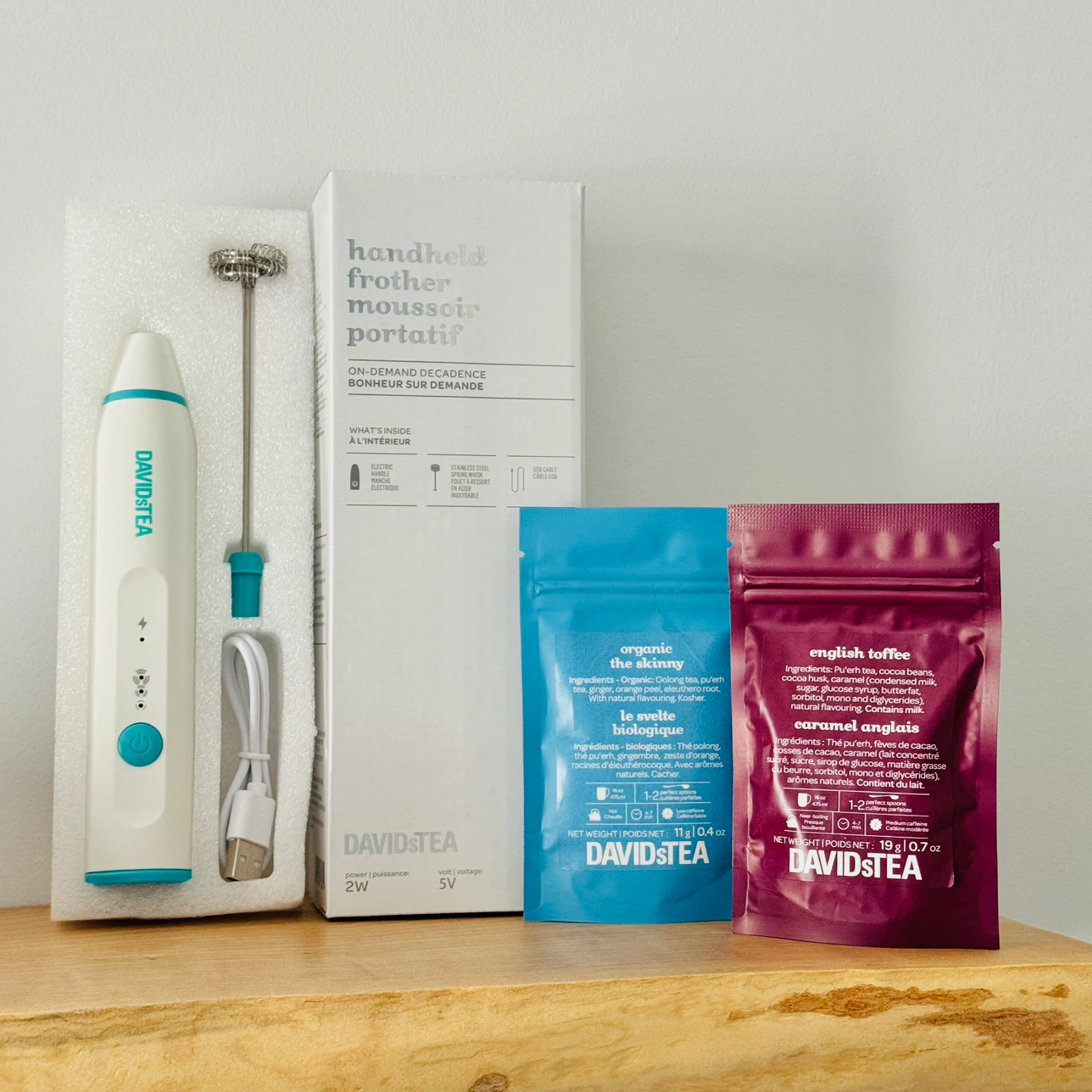 DAVIDs TEA Handheld Frother and Tea Bundle - Brand New ⚽️ - photo 2