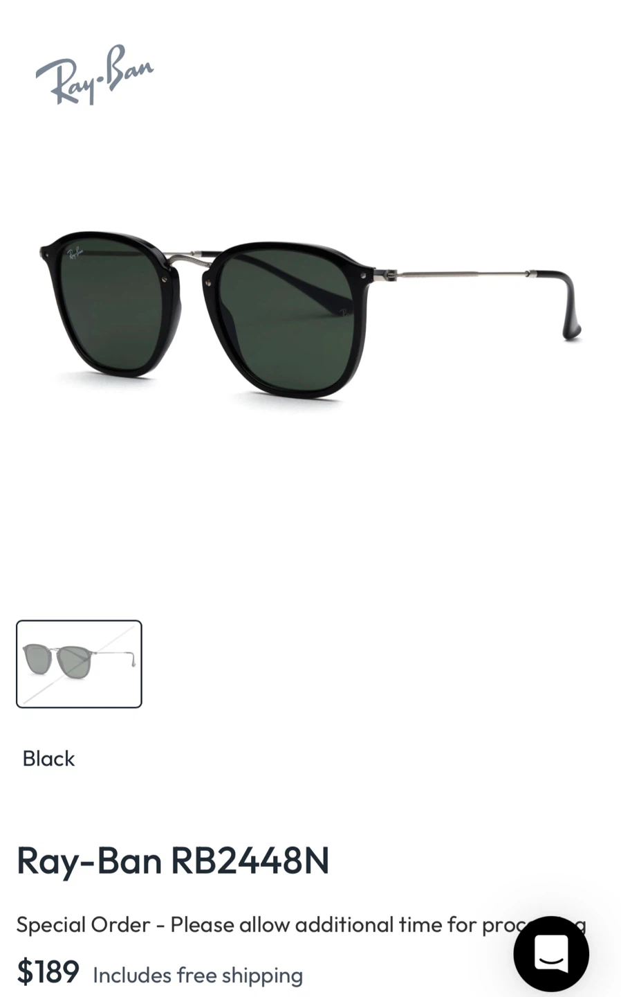 Ray-Ban Black Sunglasses