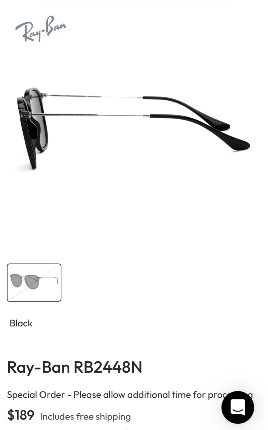 Ray-Ban Black Sunglasses - photo 2