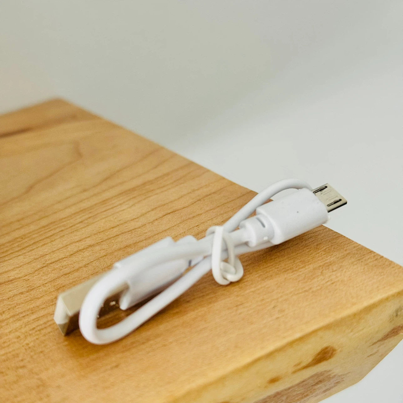White USB A to Micro-USB Charging Cable ⚽️ - photo 3