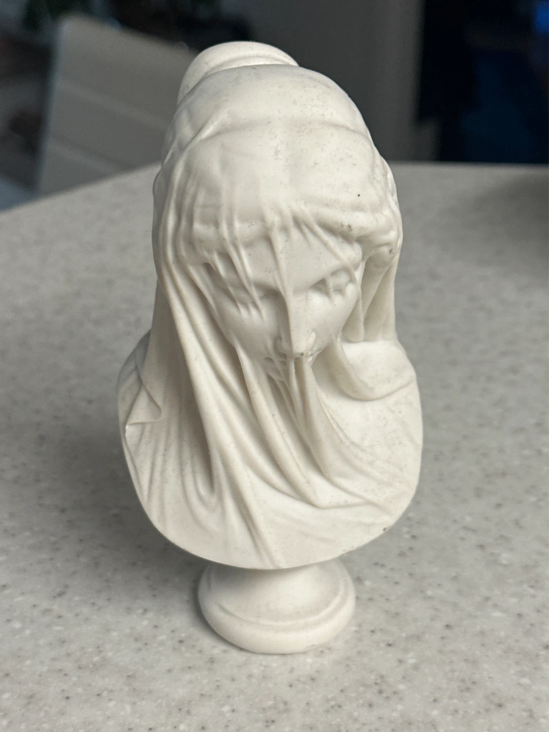 White Veiled Bust Figurine