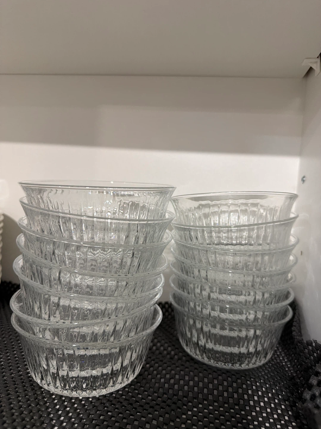 Set of 14 Glass Ramekin Bowls