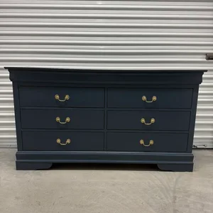 blue hemnes dresser for sale IKEA HEMNES 8-drawer dresser, Blue Stained 63x37 3/4 " for Sale in Seattle, WA