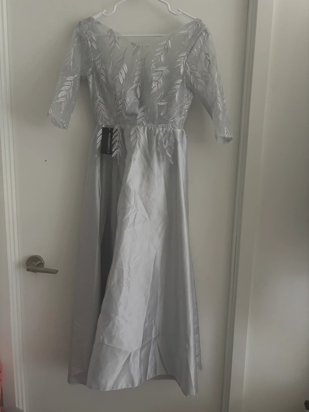 NWT Silver Grey Bridesmaid / Wedding Guest Dress - Size S - photo 2