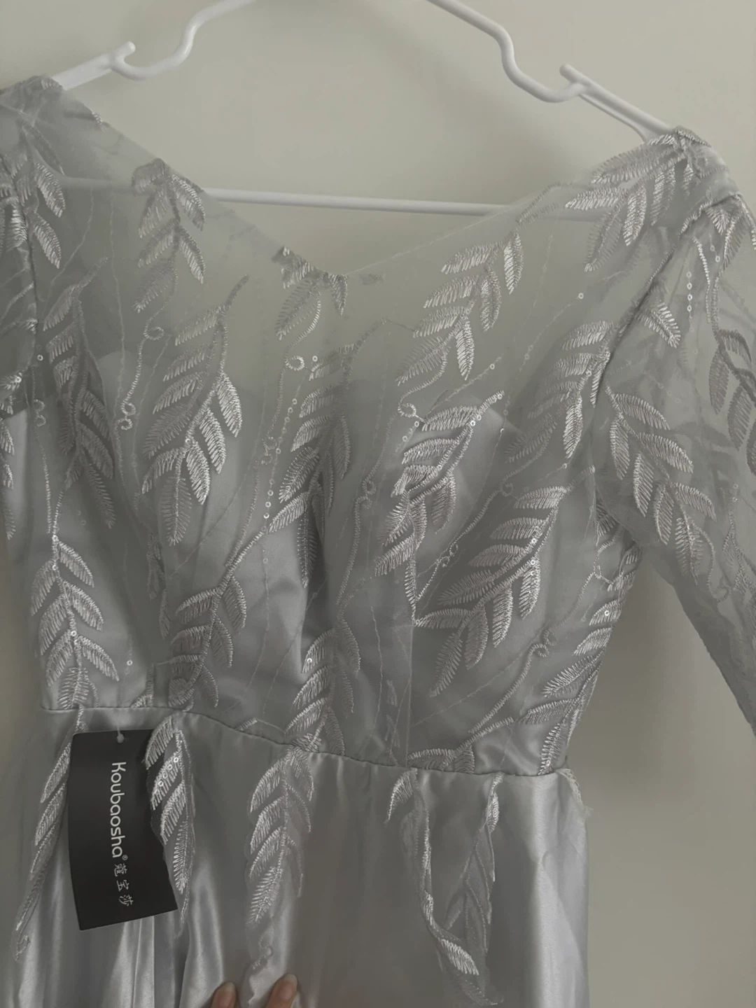 NWT Silver Grey Bridesmaid / Wedding Guest Dress - Size S - photo 3