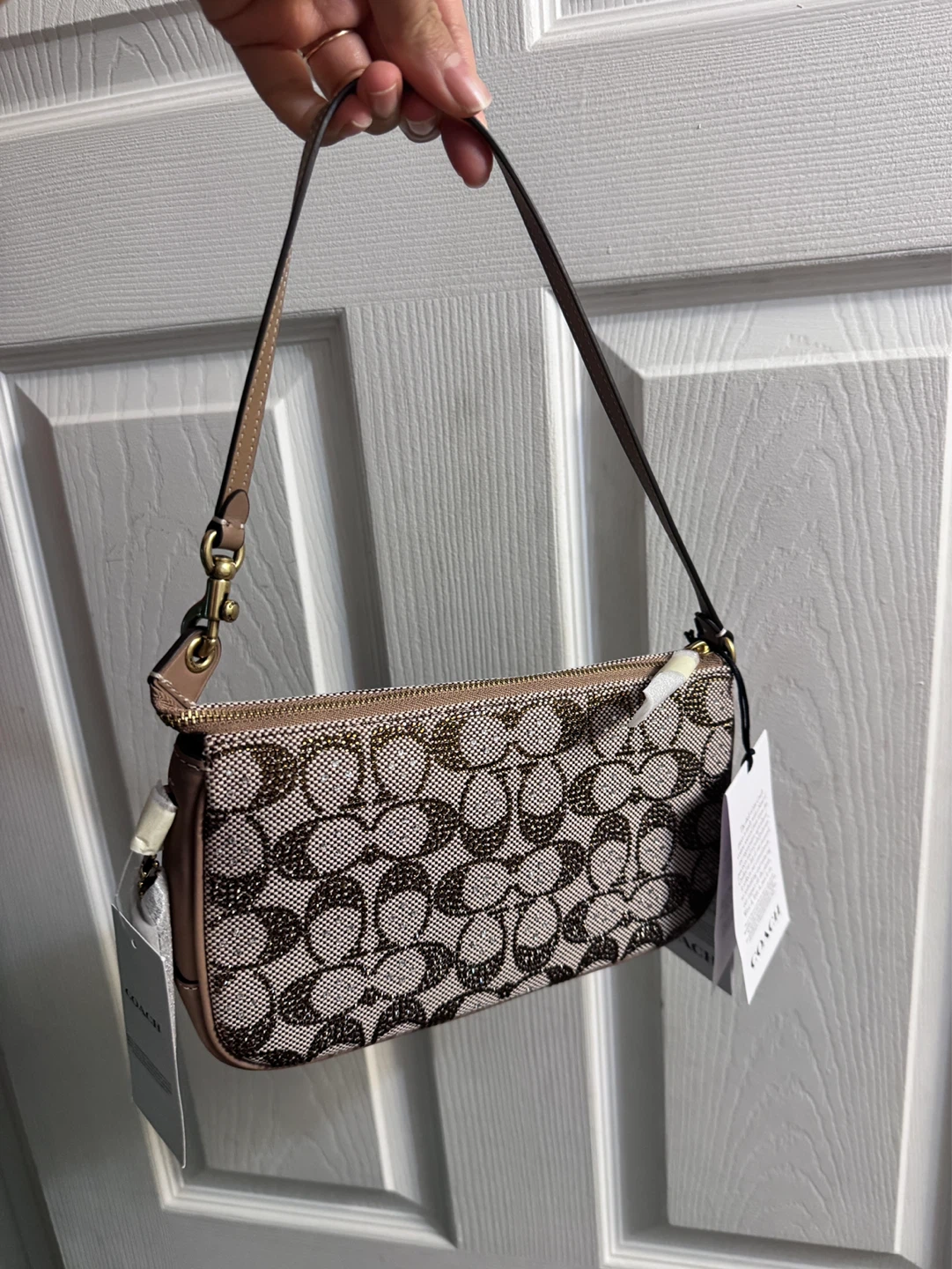 Coach Plaza Bag In Crystal Signature - photo 2