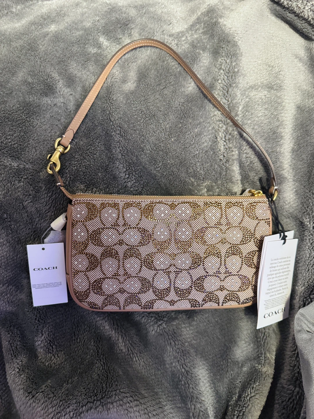 Coach Plaza Bag In Crystal Signature - photo 3
