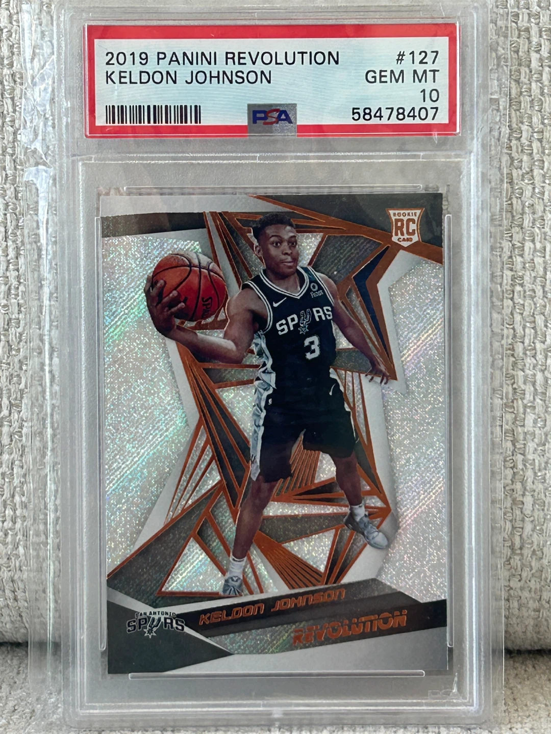2019 Panini Revolution Keldon Johnson Rookie Card #127