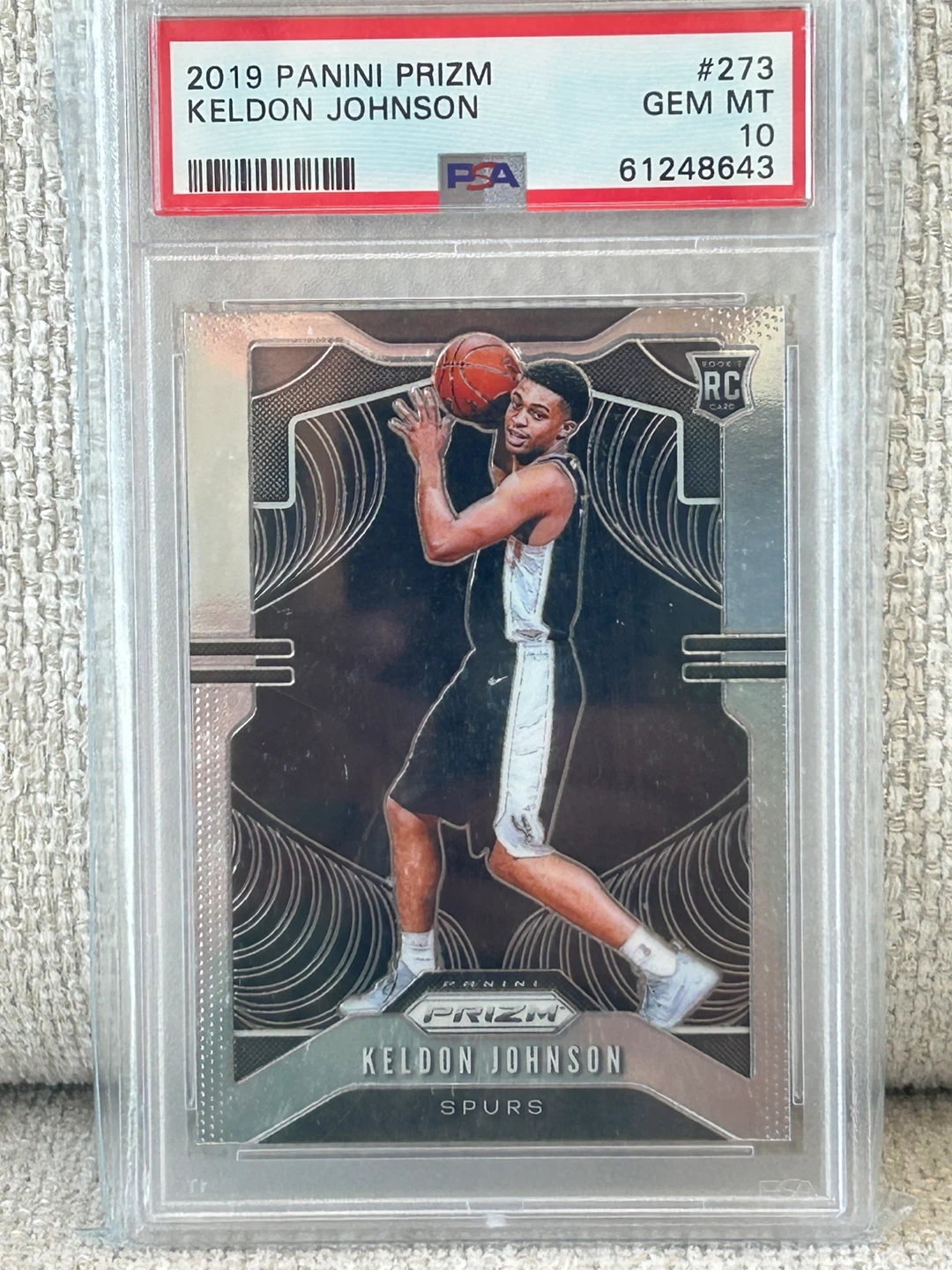 2019 Panini Prizm Keldon Johnson RC #273 Gem Mint 10