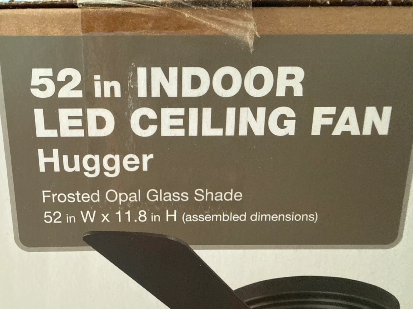 52 in Indoor LED Hugger Ceiling Fan