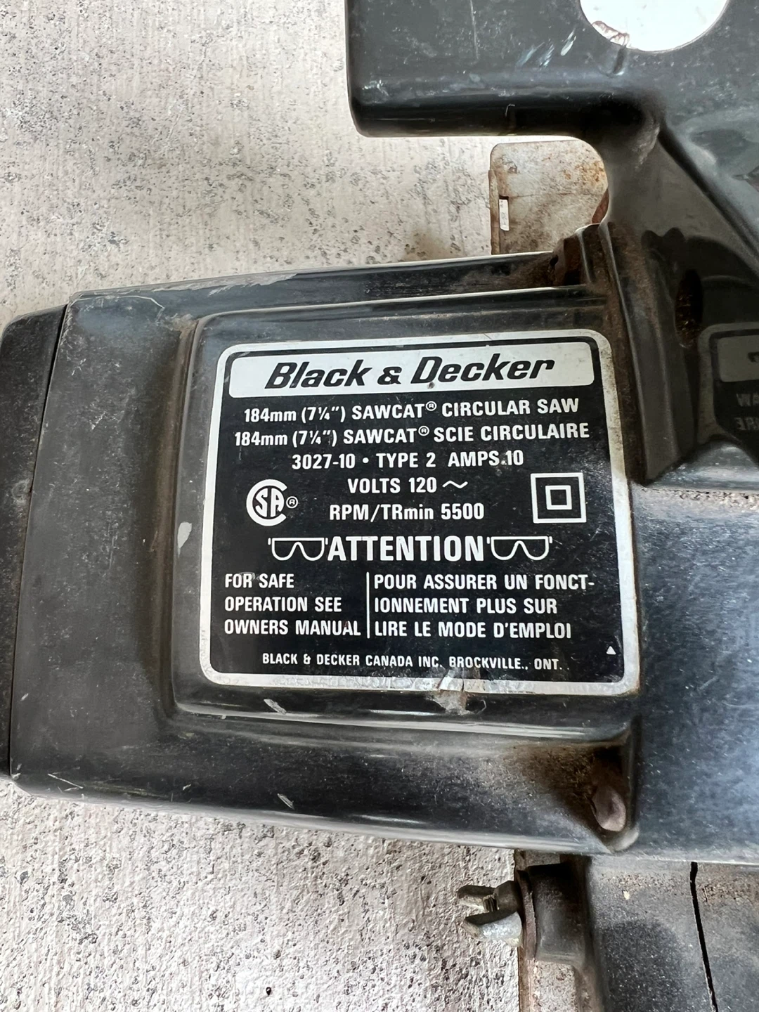 Black & Decker 7 1/4" Circular Saw