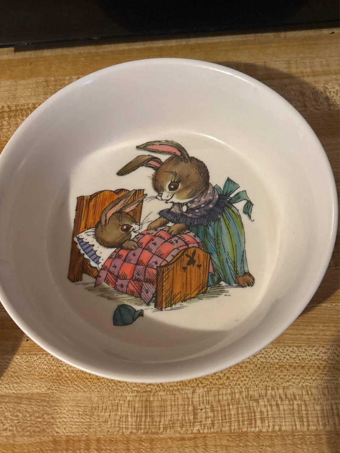 Children's Bowl with Bunny Illustration⚽️
