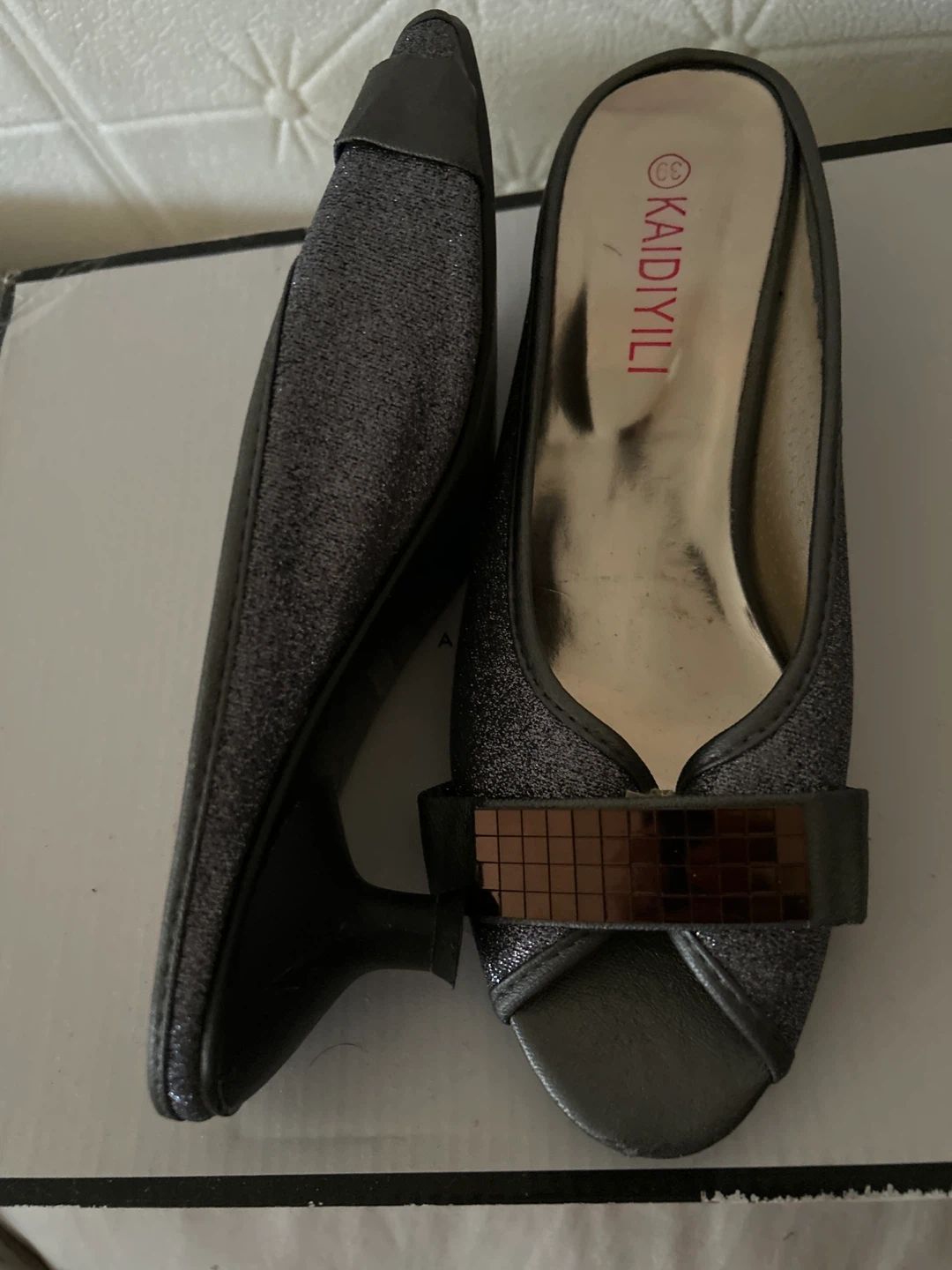 ⚽️ KAIDIYILI Women's Sparkly Mules Size 39 - photo 2