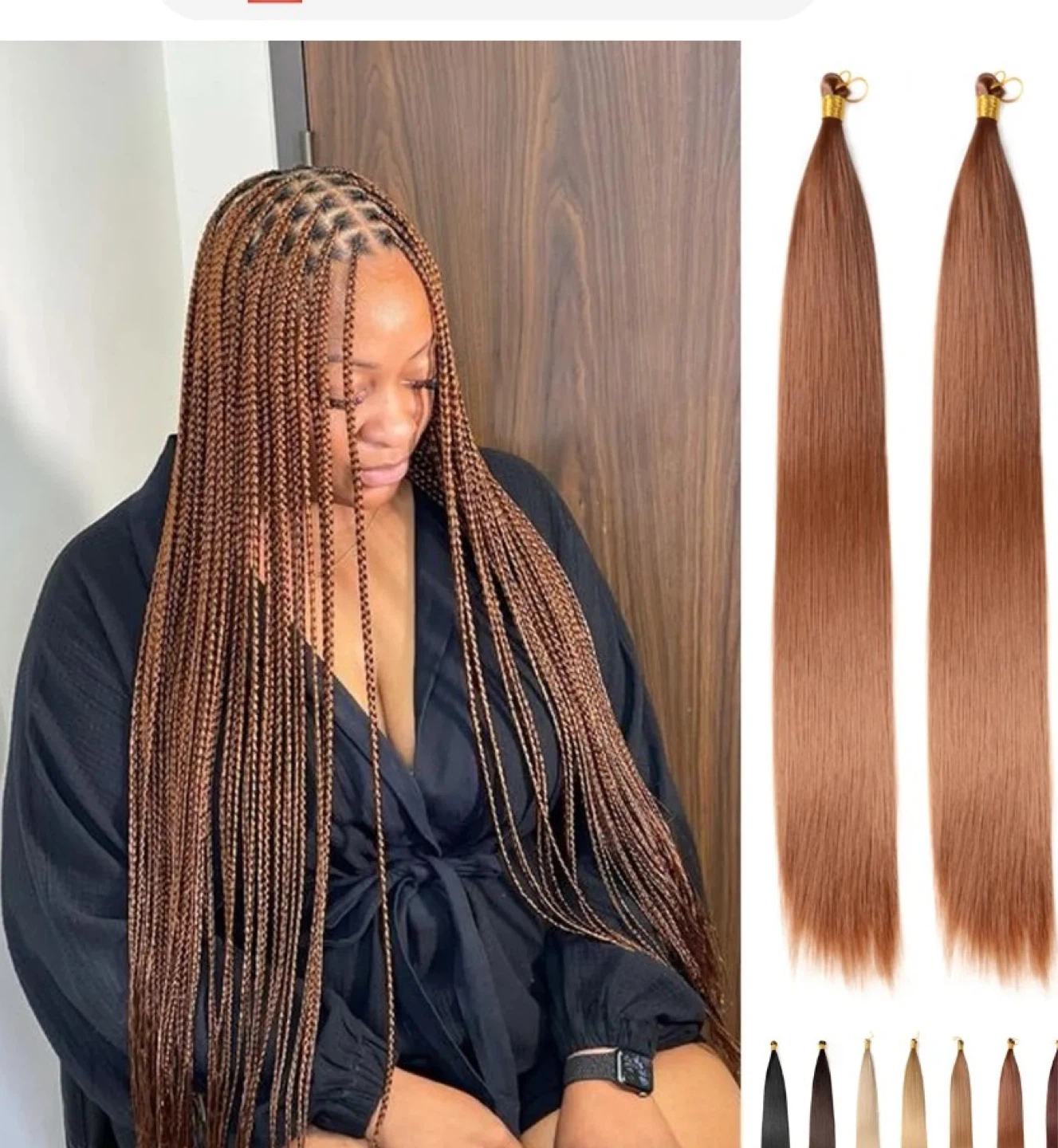 Bone straight Braiding Hair - photo 3