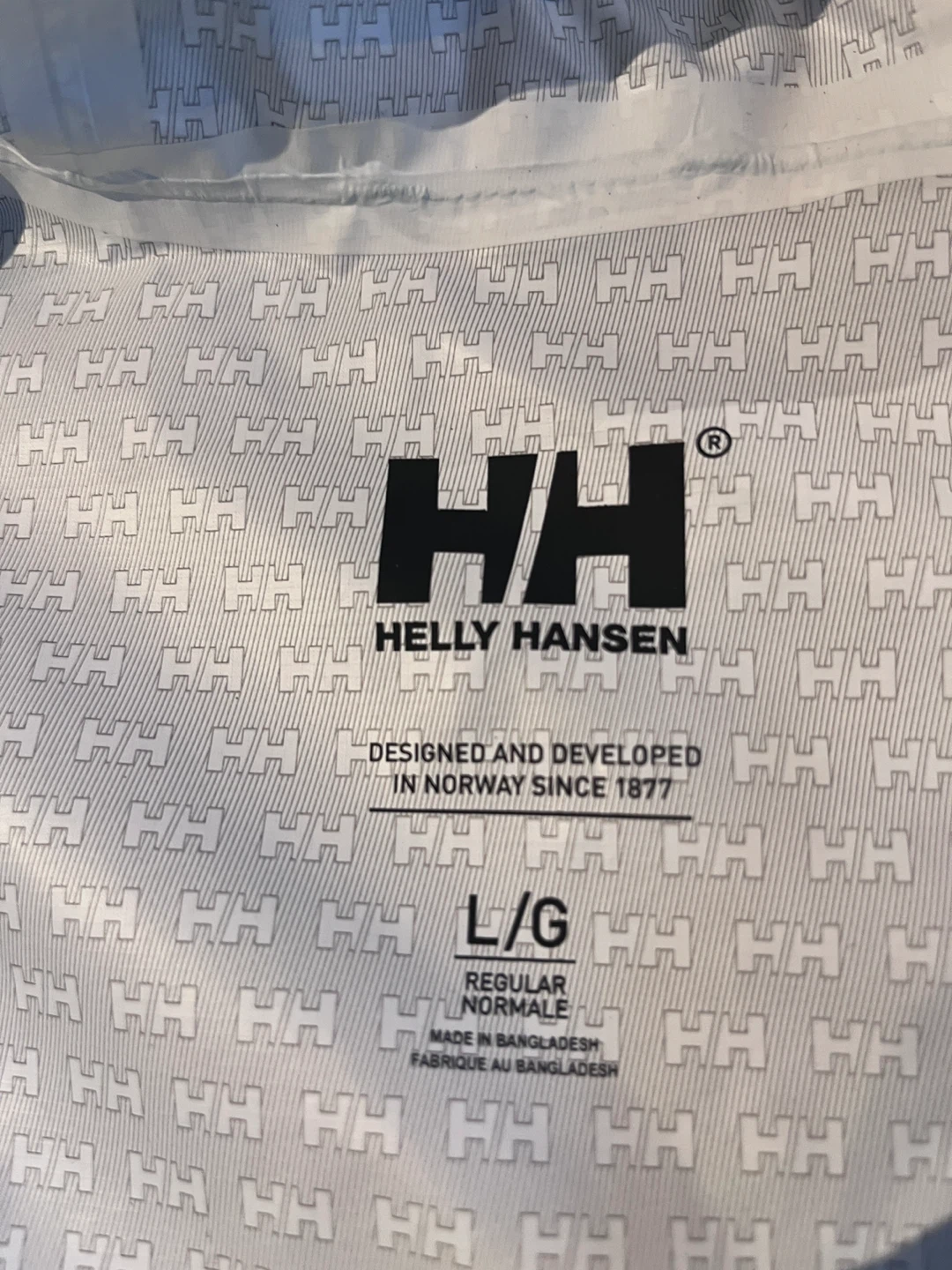 Helly Hansen Blue Rain Jacket Size L/G - photo 3