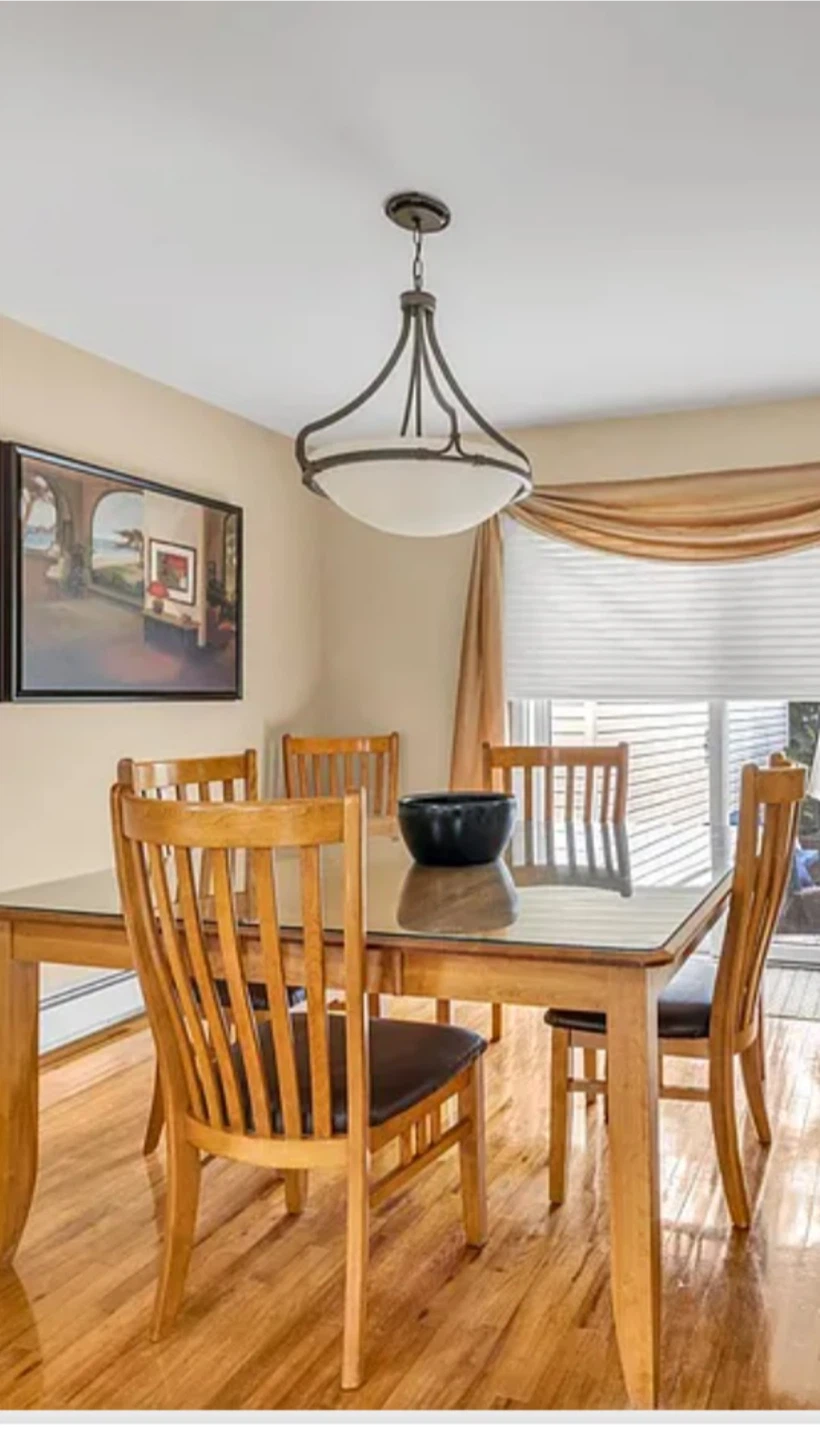Dining Room Set with 6 Chairs 60 inch