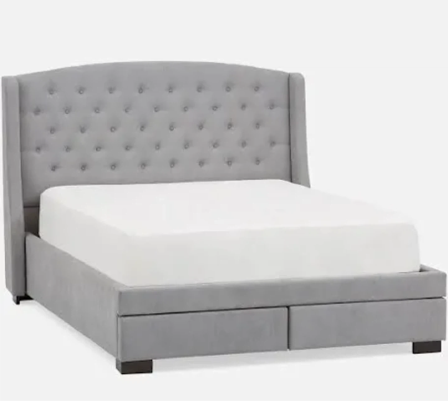 Queen Size Bed and Mattress with two drawers - photo 2