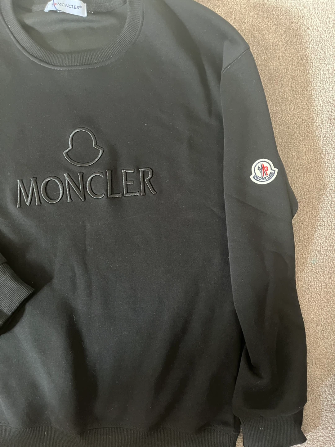 Moncler Black Crewneck Sweatshirt - photo 3