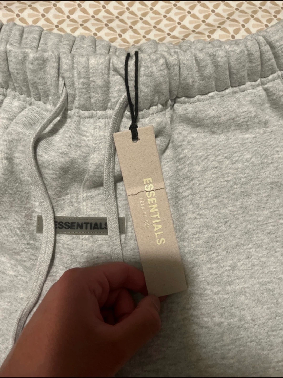 ESSENTIALS Fear of God Grey Sweat Shorts Size M - photo 2