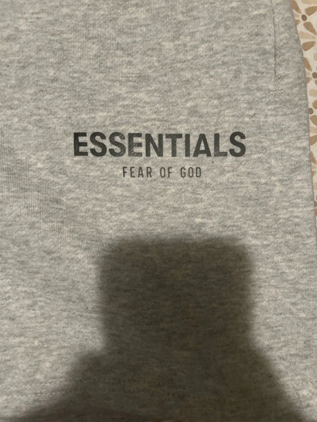 ESSENTIALS Fear of God Grey Sweat Shorts Size M - photo 3