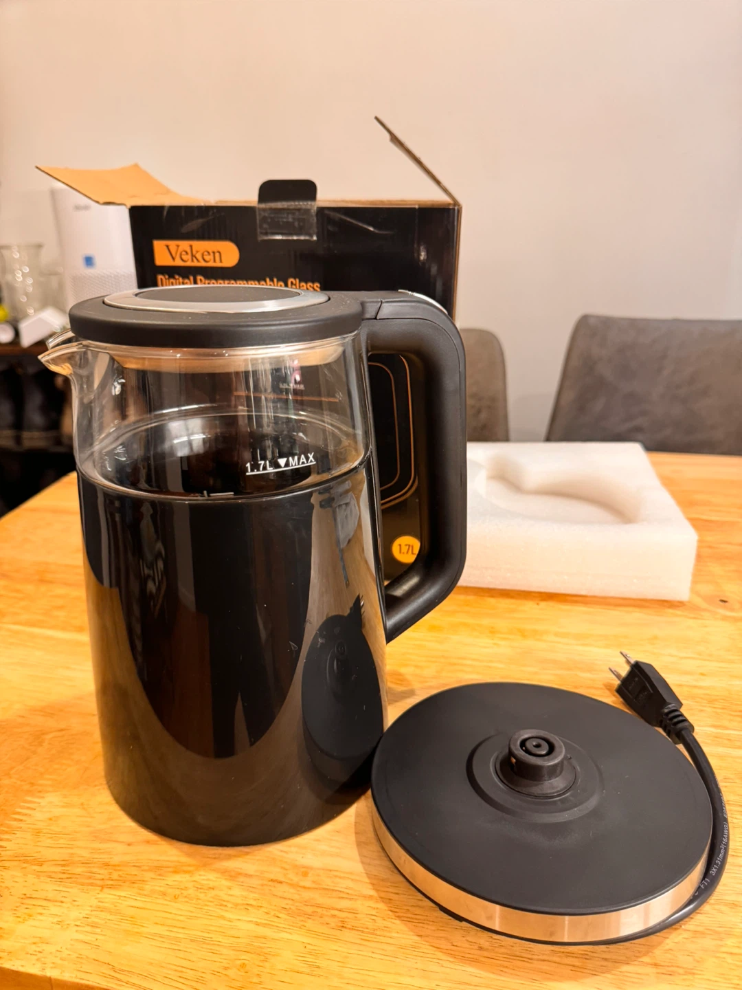 Veken Digital Programmable Glass Electric Tea Kettle - photo 2