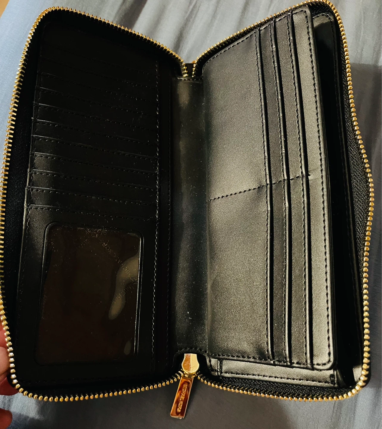 Michael Kors Black Leather Zip-Around Wristlet Wallet - photo 3