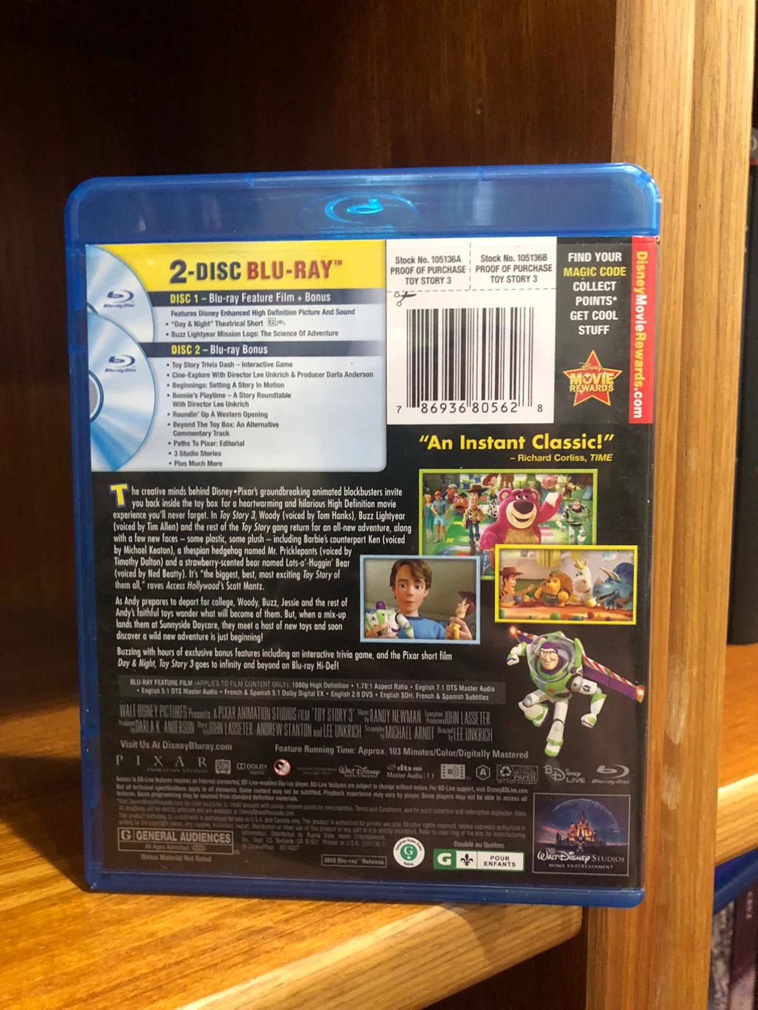 Toy Story 3 2-Disc Blu-ray ⚽️ - photo 2