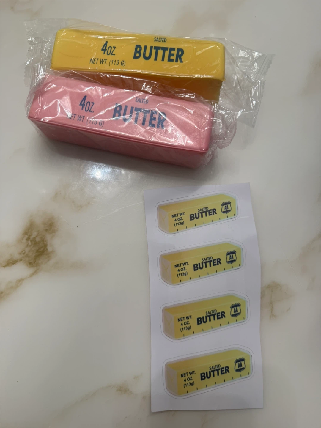 Foam squishy Salted Butter Bars - 4oz each - photo 4