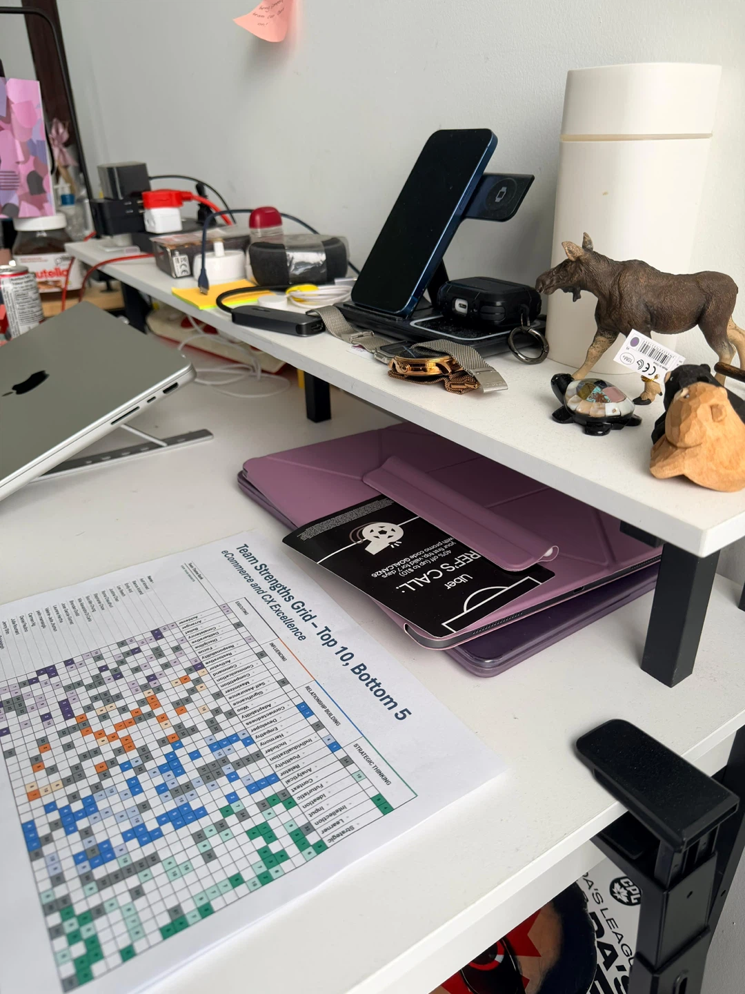White Modern Desk with Drawers and multi color lights - photo 4