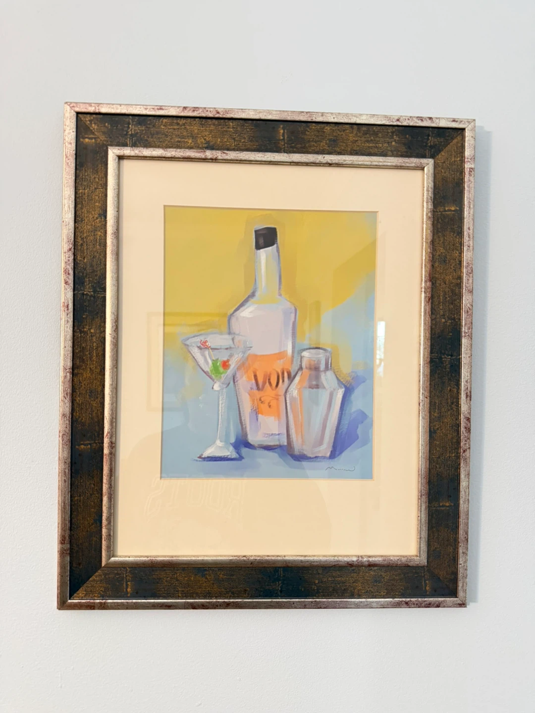 Martini framed print
