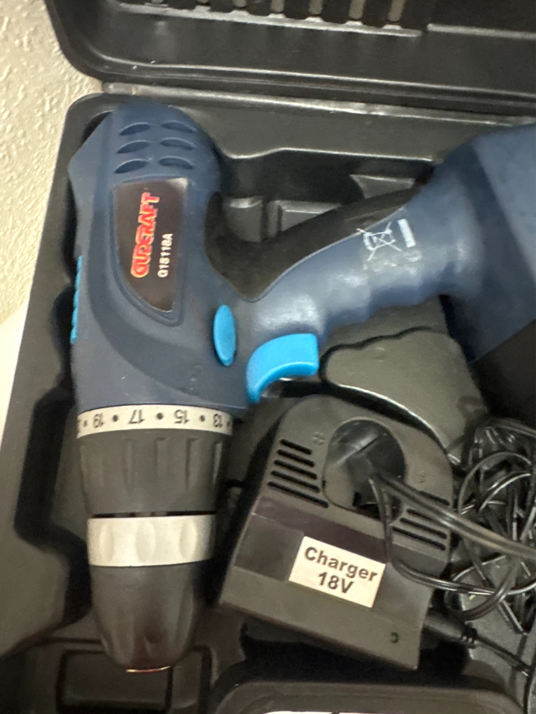 GURMCRAFT Cordless Drill 18V with Charger and Case - photo 2