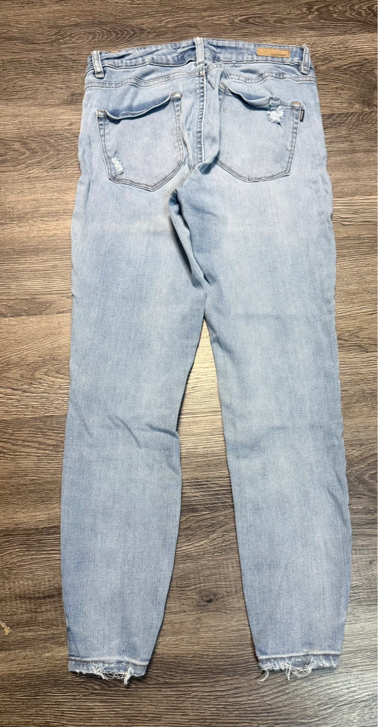 Garage Light Wash Distressed Denim Jeans - photo 2