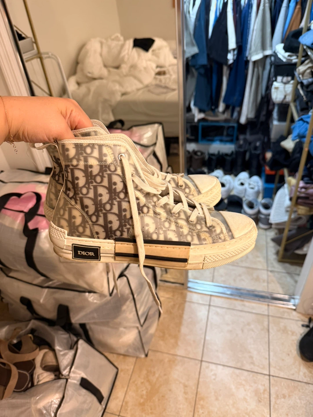 Dior B23 High Top Sneakers size 11 woman