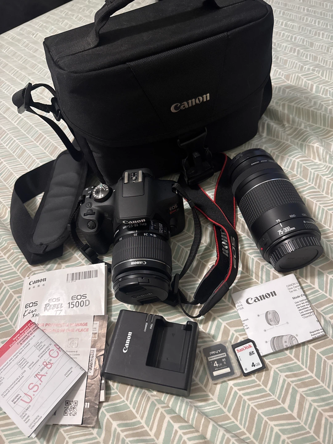 Canon EOS Rebel T7 DSLR Camera with 18-55mm and 75-300mm Lenses - photo 5