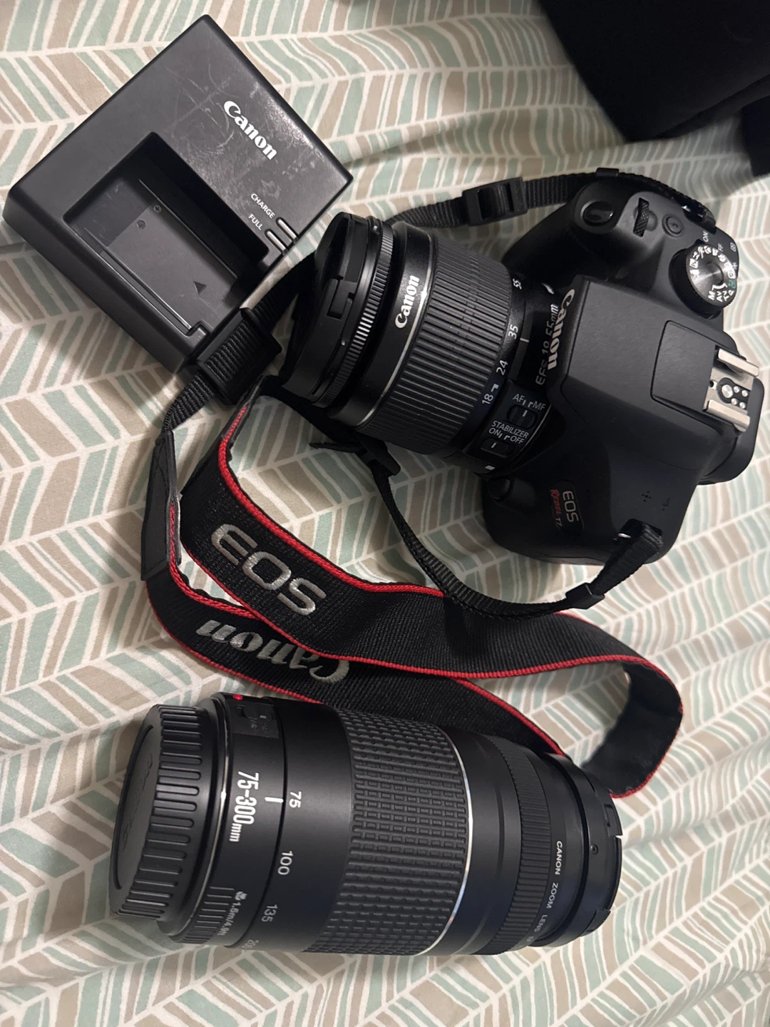 Canon EOS Rebel T7 DSLR Camera with 18-55mm and 75-300mm Lenses - photo 3