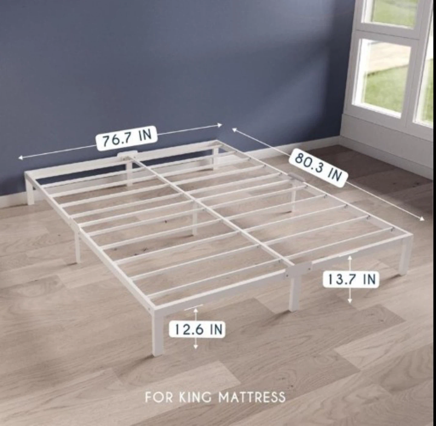 Dreamzie King Size Metal Bed Frame - photo 2